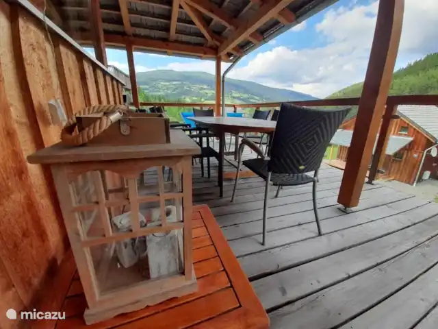 Chalet Alpenglöckchen dans un endroit panoramique | Autriche, Styrie, Stadl an der Mur - chalet véranda