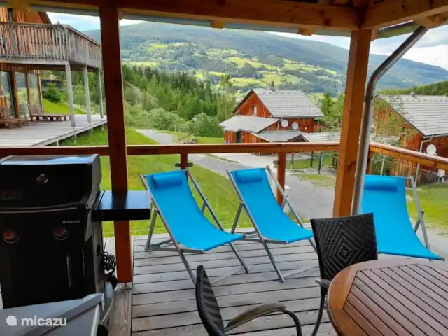Chalet Alpenglöckchen dans un endroit panoramique | Autriche, Styrie, Stadl an der Mur - chalet Porche avec vue panoramique