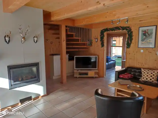 Chalet Alpenglöckchen dans un endroit panoramique | Autriche, Styrie, Stadl an der Mur - chalet Cheminée dans le salon