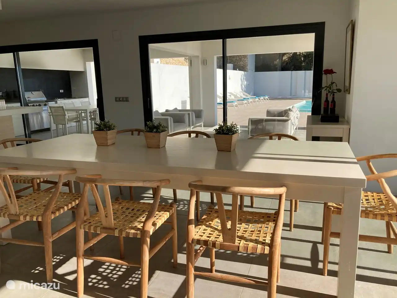 Blick von innen nach außen