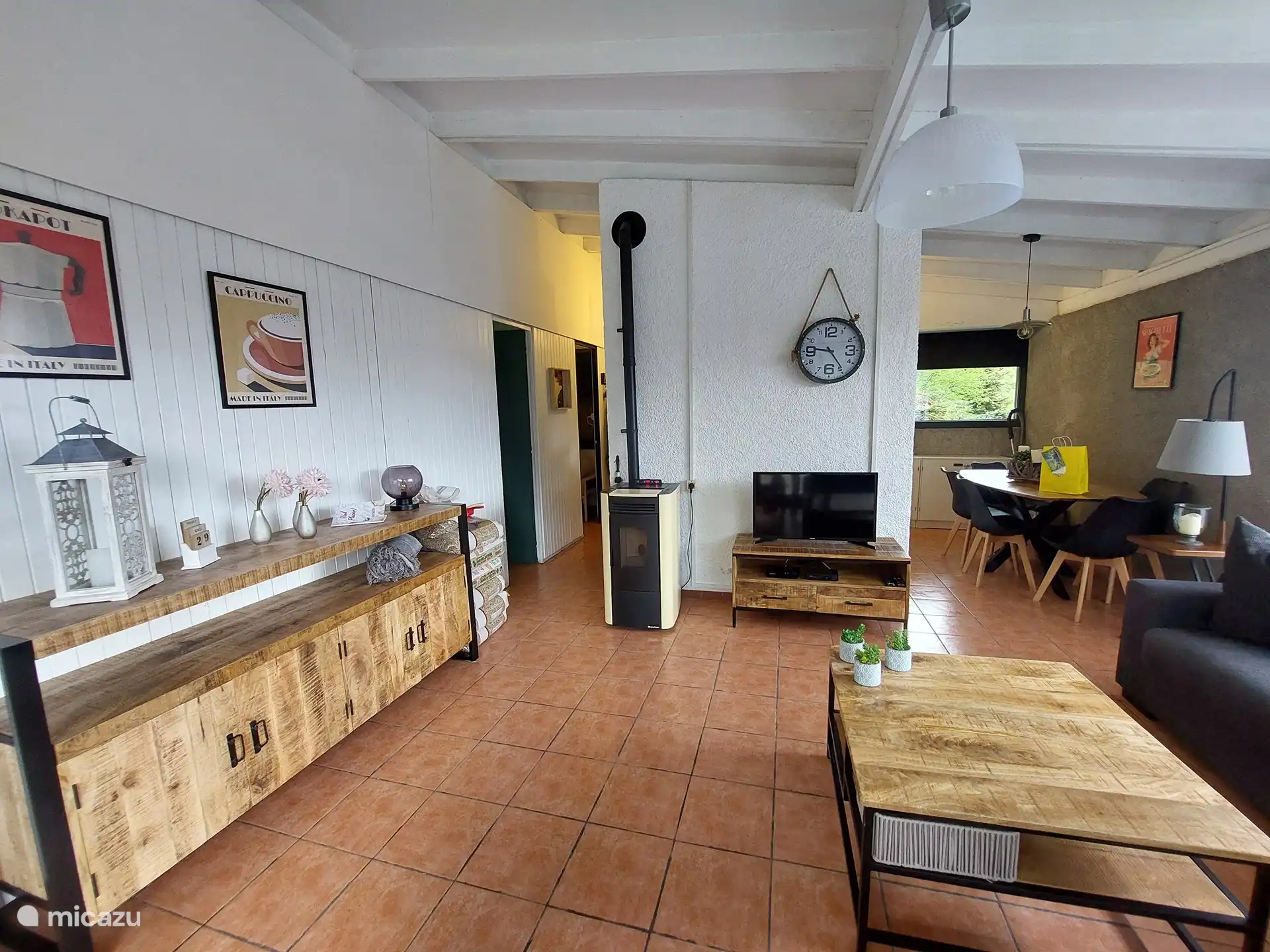 La estufa de pellets