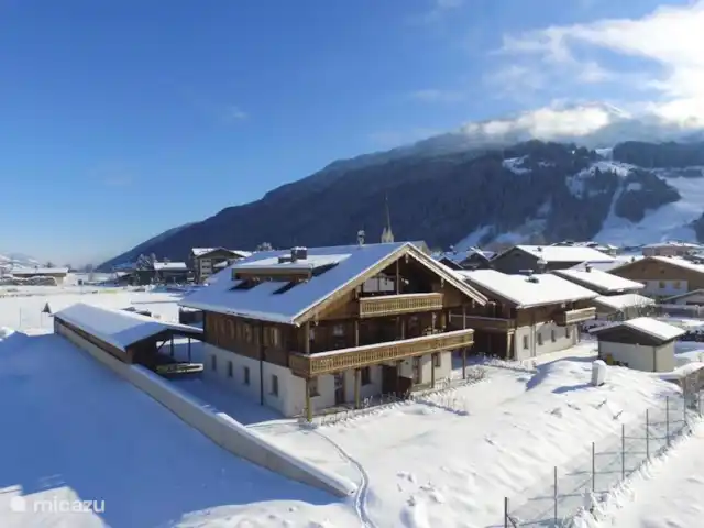 Résidence alpine Panoramab. Kitzbühel | Autriche, Salzburgerland, Hollersbach - appartement Vue de la maison en hiver