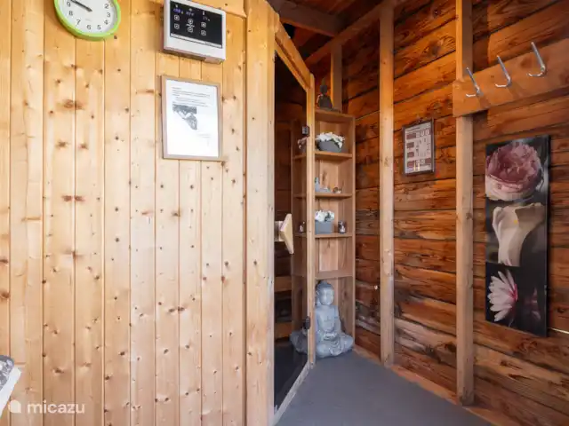 Maison de vacances de luxe avec spa et sauna | Pays-Bas, Frise, Tzummarum - maison de vacances Vestiaire dans le sauna.