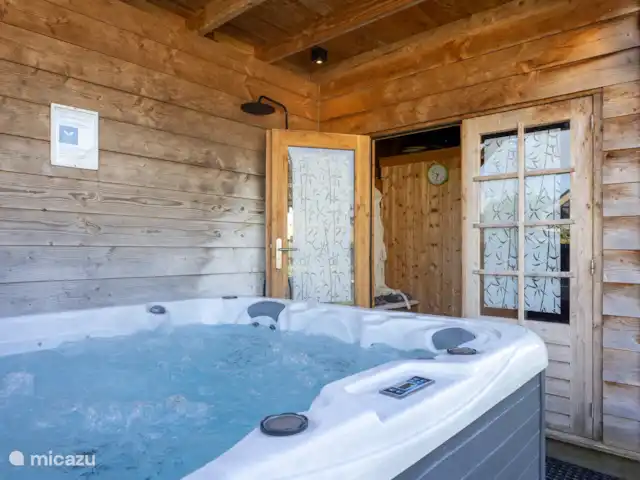 Maison de vacances de luxe avec spa et sauna | Pays-Bas, Frise, Tzummarum - maison de vacances Bien sûr, les bulles du spa ne manquent pas.