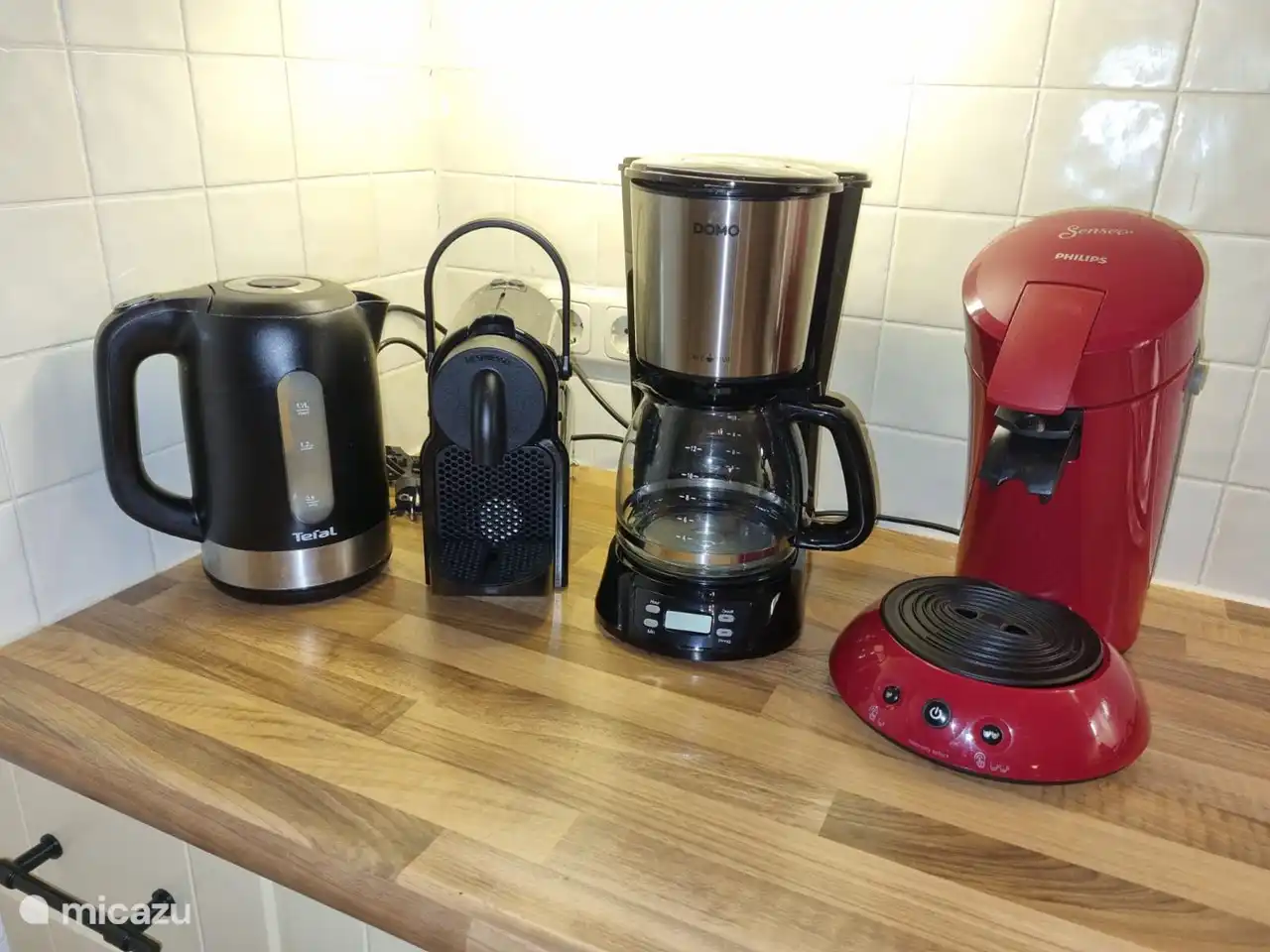 ¡Cada uno tiene su propia máquina de café!