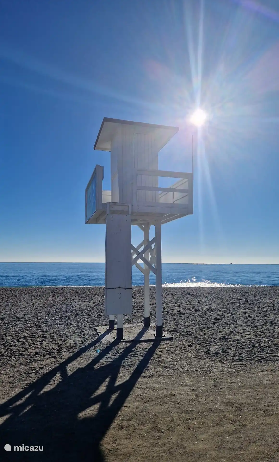 The spacious beach of Benajarafe