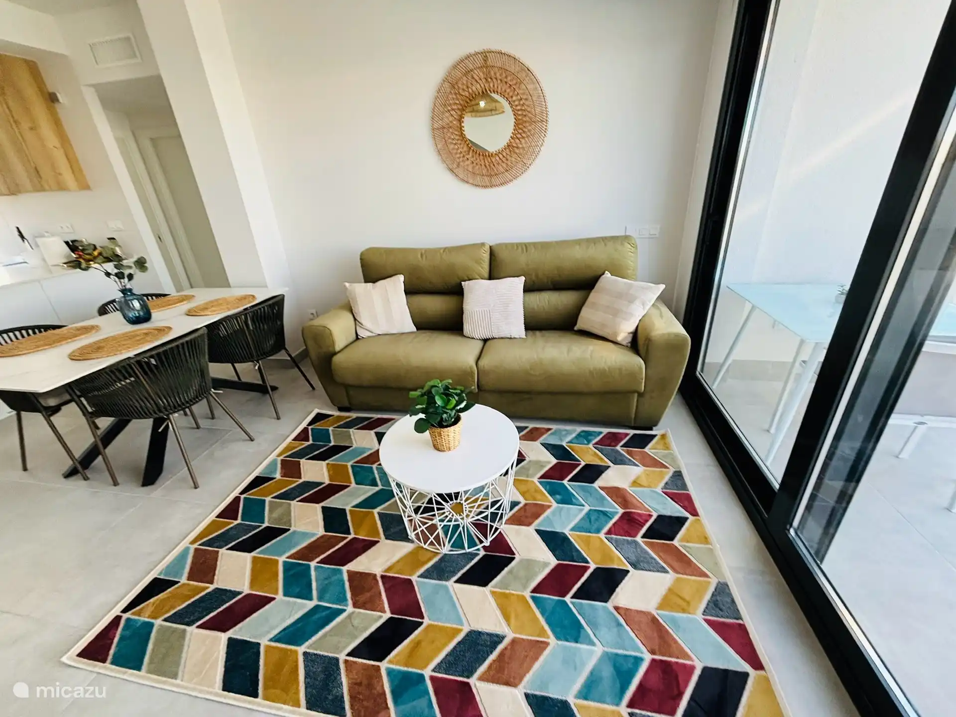 Living room with smart TV 55 inch 