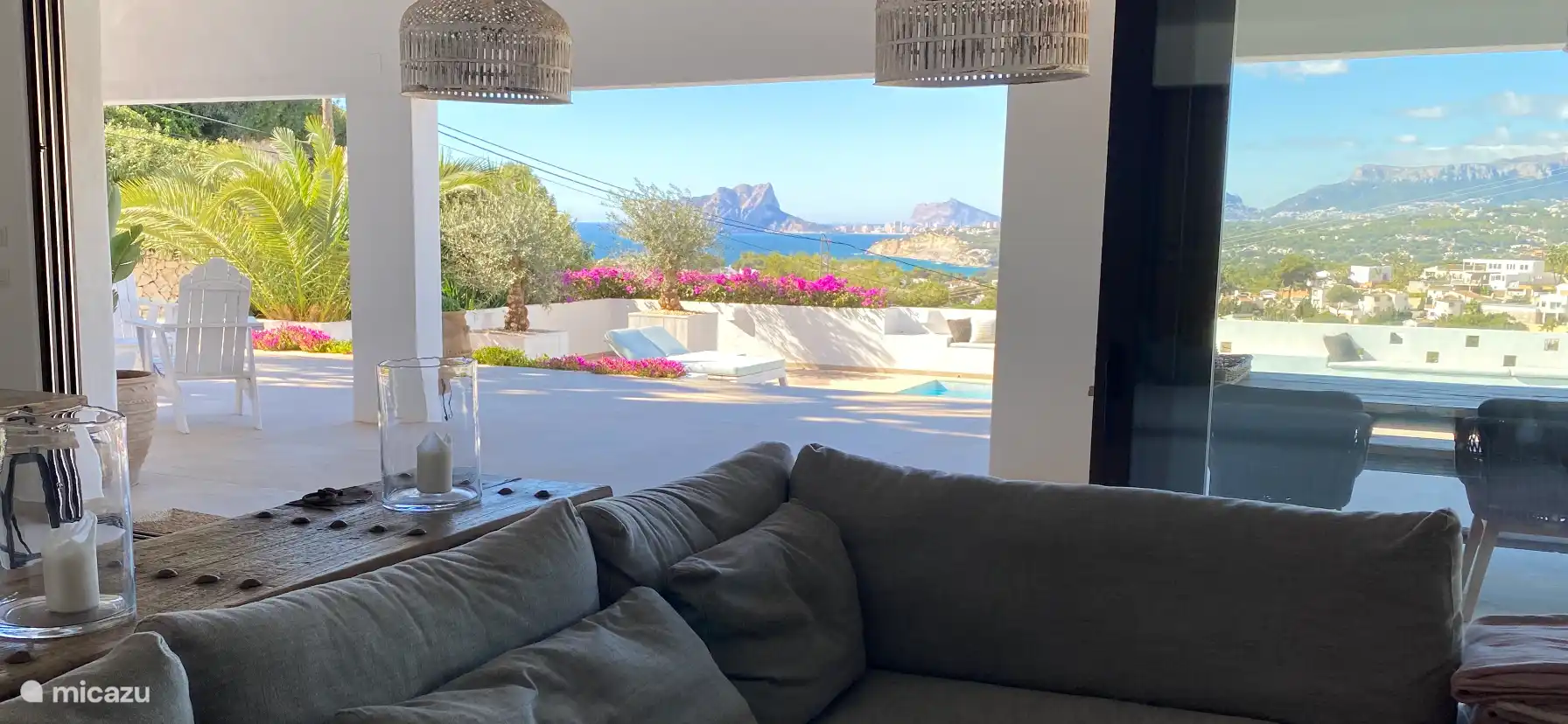 Der Ausblick aus dem Wohnzimmer.