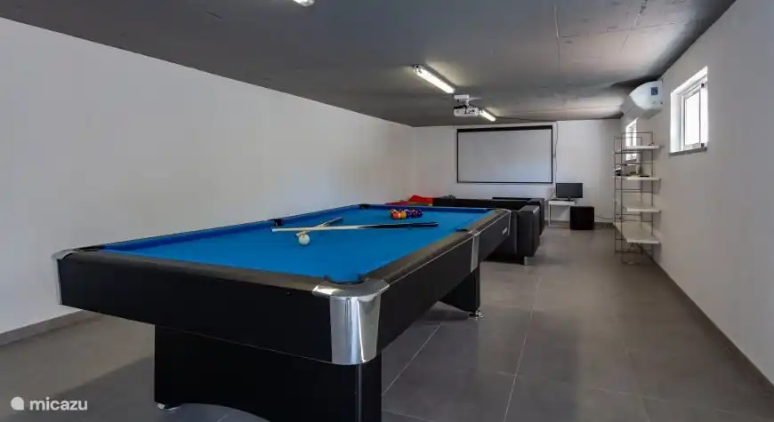 Table de billard au sous-sol