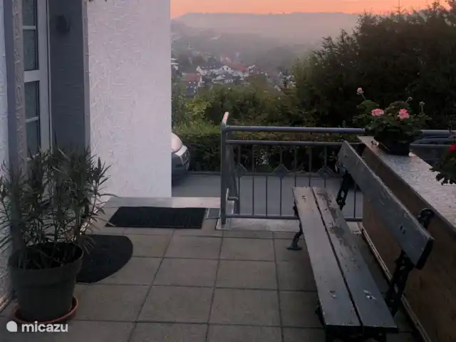 casa vacacional en Alemania, Sauerland, Beverungen – Die schönste Aussicht Patio al lado de la casa
