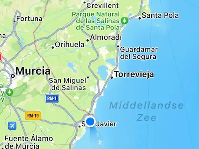 Casa Mar y Más en España, Murcia, San Pedro del Pinatar - casa vacacional Descripción general de cómo se encuentra San Pedro en la costa entre Alicante, Murcia y Cartagena.