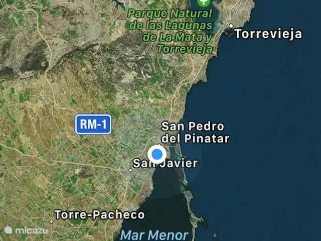 Casa Mar y Más en España, Murcia, San Pedro del Pinatar - casa vacacional Aquí puedes ver cómo está ubicada nuestra Casa, cerca del bulevar del Mar Menor y del Mar Mediterráneo.