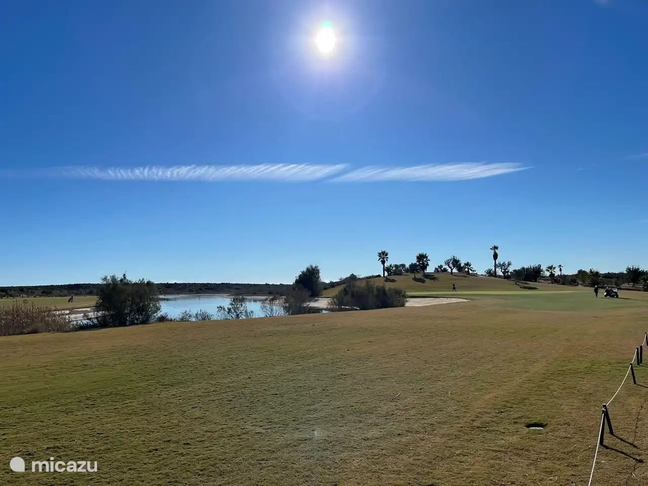 Esta imagen también fue tomada en uno de los campos de golf de los alrededores.