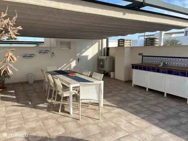 Casa Mar y Más en España, Murcia, San Pedro del Pinatar - casa vacacional El soleado solárium tiene un amplio peaje para que siempre puedas crear un lugar maravilloso dentro o fuera del sol.