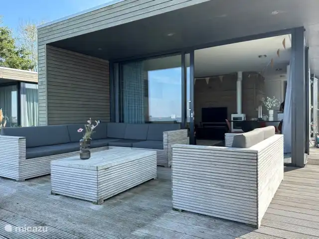 Maison du lac n°7 | Pays-Bas, Frise, Elahuizen - maison de vacances Véranda avec salon.
