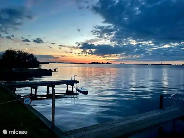 Maison du lac n°7 | Pays-Bas, Frise, Elahuizen - maison de vacances Vue sur le coucher de soleil