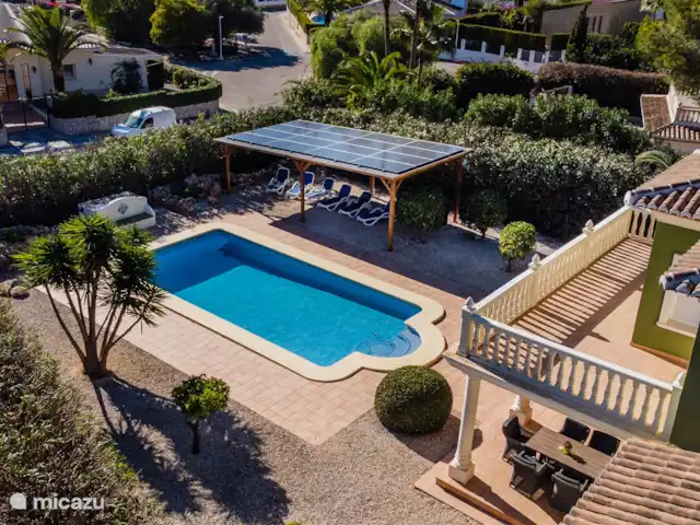 Location de Vacances Espagne, Costa Blanca, Jávea, villa - Maison Verte toujours des options d'ombre dans le jardin