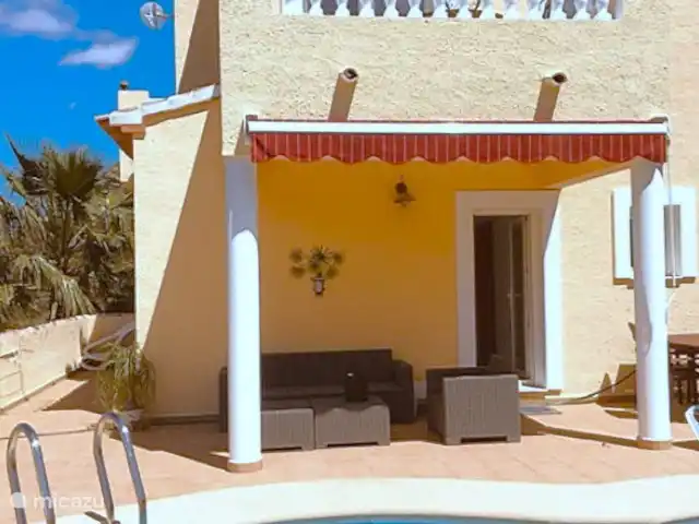 Casa Maya | Espagne, Costa Blanca, Pedreguer - villa Auvent pour l'ombre de la piscine ensoleillée