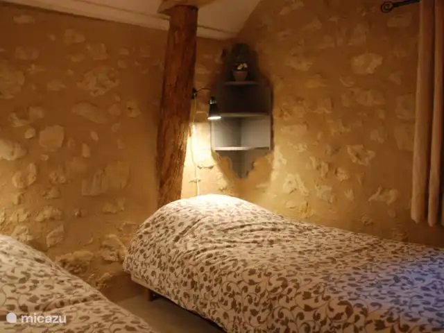 La Colline huren in Frankrijk, Maine-et-Loire, Les Bois d'Anjou - gîte / cottage slaapkamer met twee éénpersoonsbedden