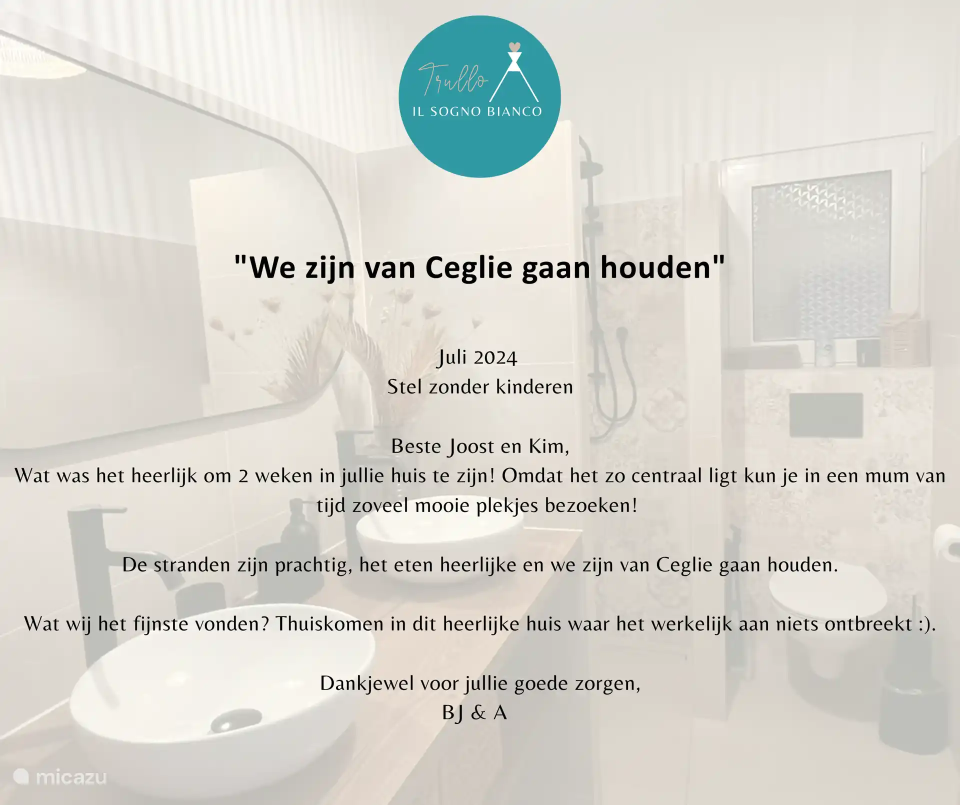 Review uit het gastenboek