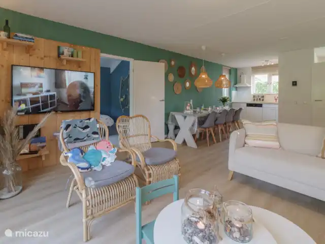 Villapark de Oesterbaai - 68 en Países Bajos, Zelanda, Wemeldinge - casa vacacional Sala de estar