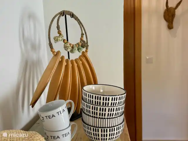 Location de Vacances Espagne, Costa Blanca, Benissa, villa - Villa Savina : Vue mer & Jardin Vue sur le couloir desservant les 2 chambres et la salle de bain familiale