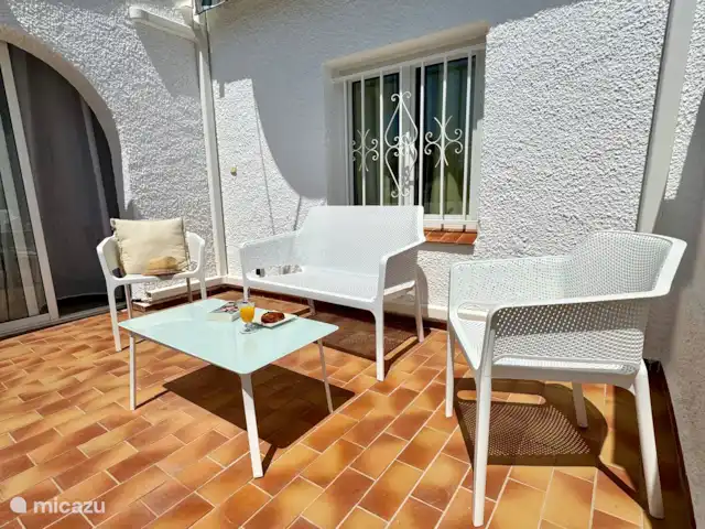 Location de Vacances Espagne, Costa Blanca, Benissa, villa - Villa Savina : Vue mer & Jardin La petite terrasse vue sur la mer.