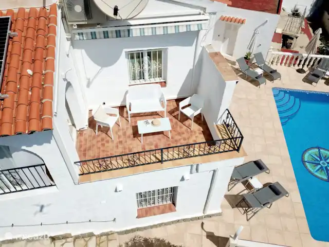 Location de Vacances Espagne, Costa Blanca, Benissa, villa - Villa Savina : Vue mer & Jardin Vue sur le balcon à côté de la naya