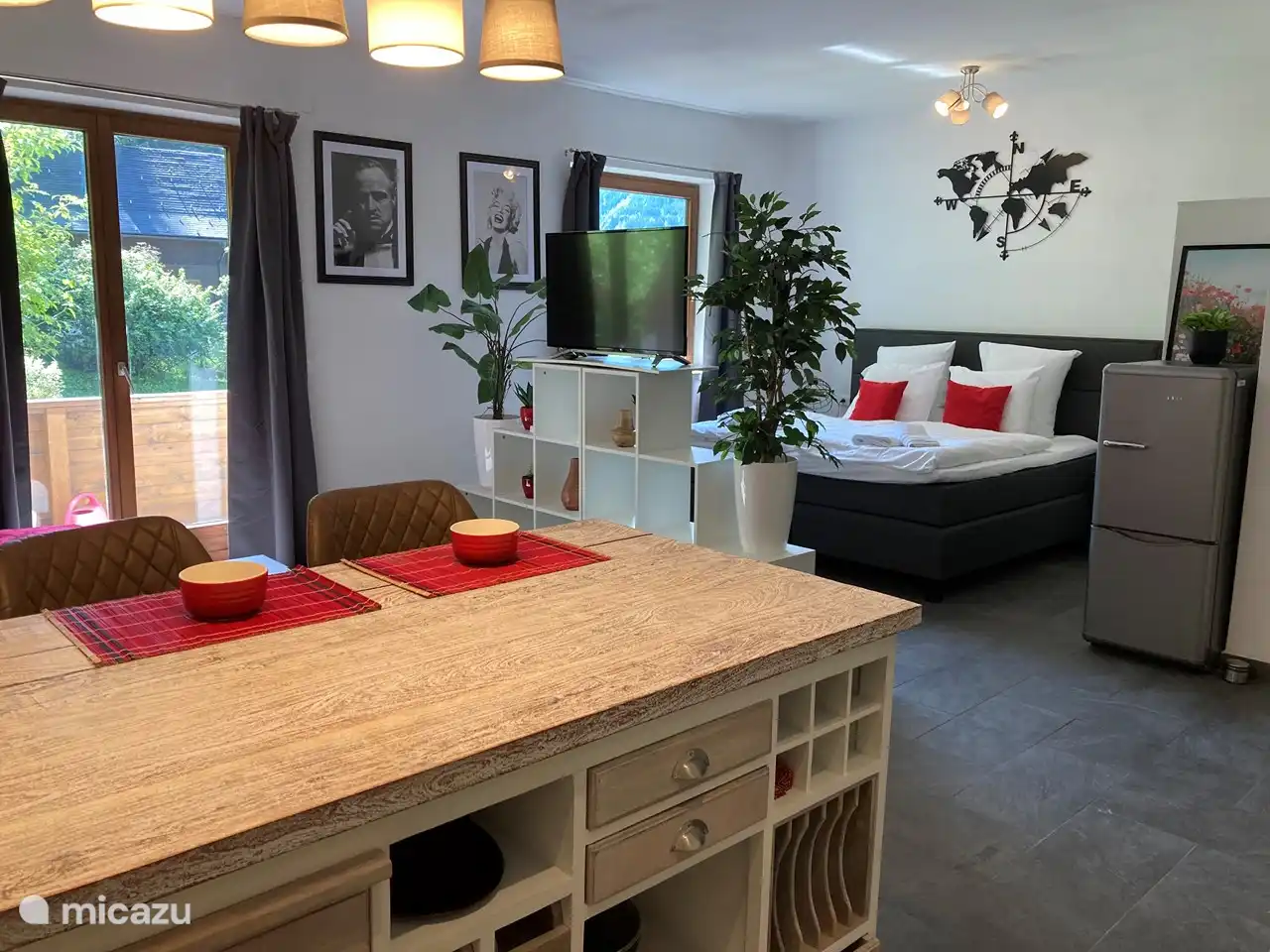 Studio-Apartment mit Balkon in Österreich, Kärnten, Feld Am See - Appartement