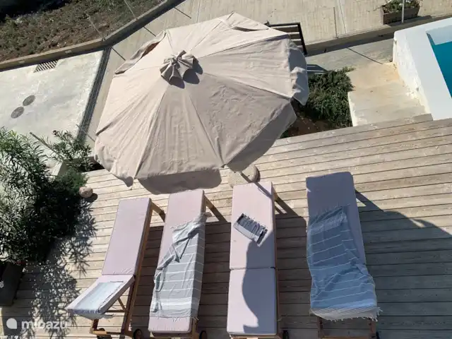 Villa Zaverda en Grecia, Gracia Central, Paleros - villa Preciosa terraza para tomar el sol