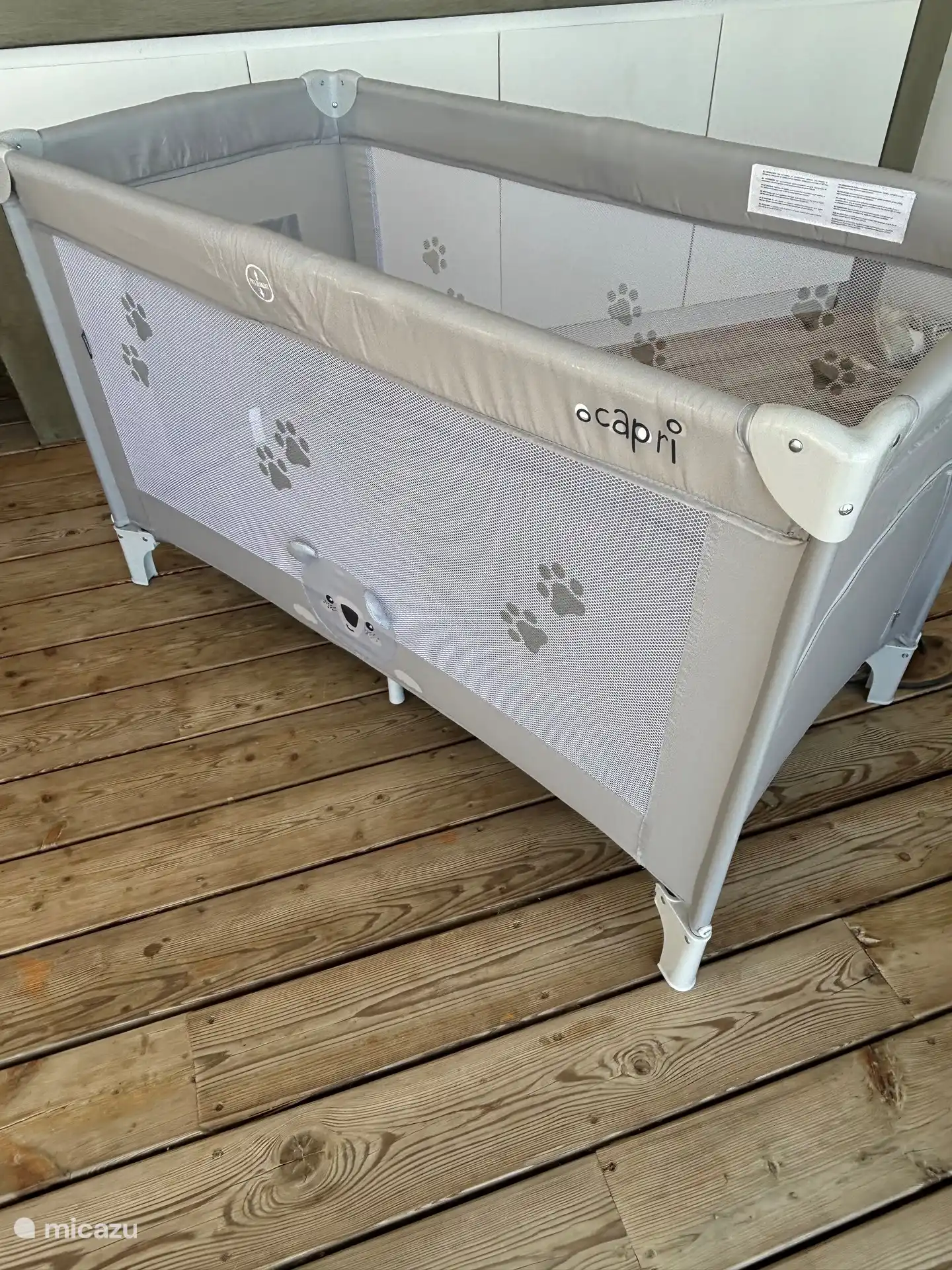 Camping cot and high chair available on request.
