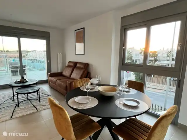 Location de Vacances Espagne, Costa Blanca, Orihuela, appartement - Casa Blanca Capri V Vistabella Golf Séjour spacieux avec accès à 2 terrasses
