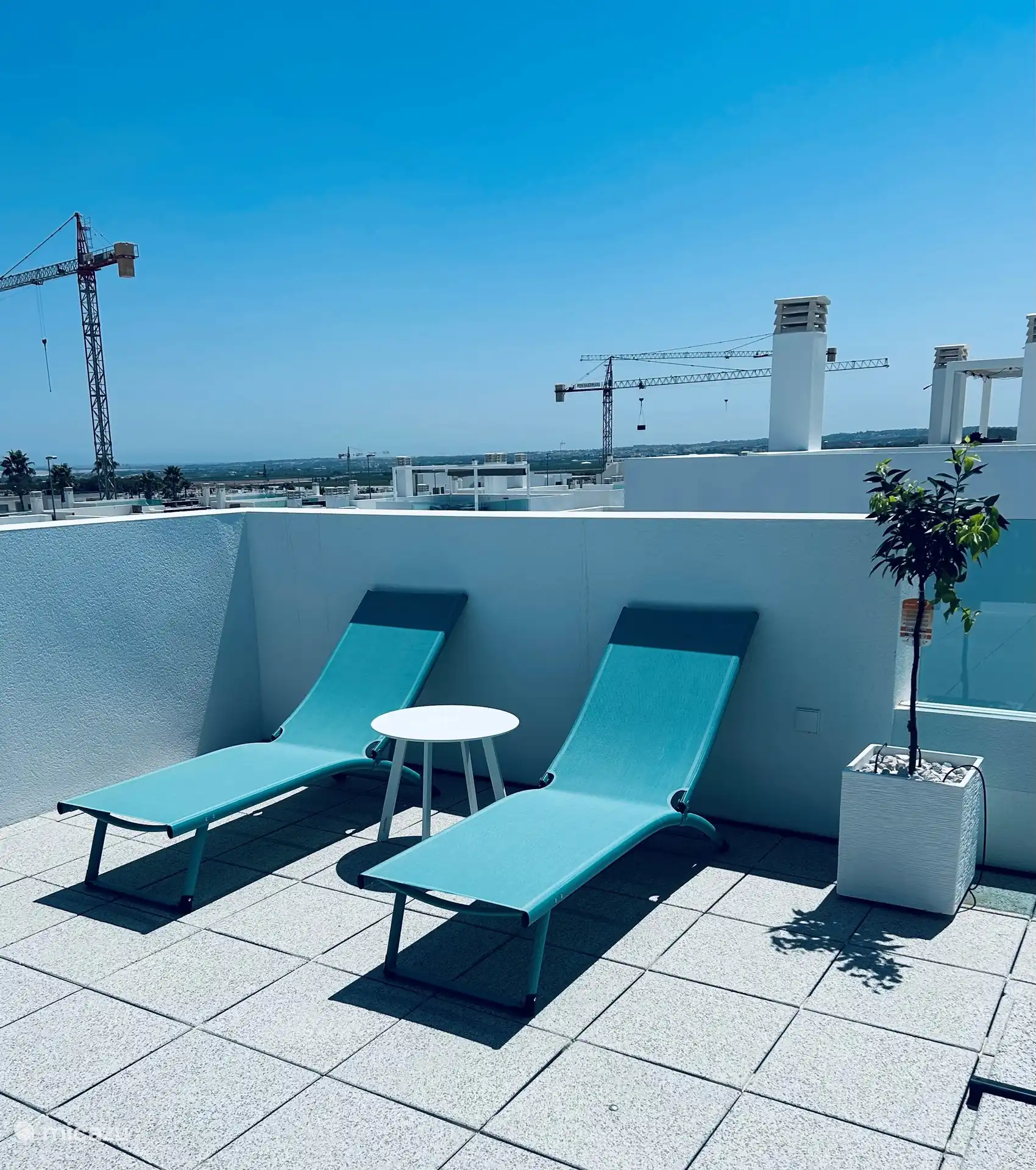 Sonnenliegen Dachterrasse