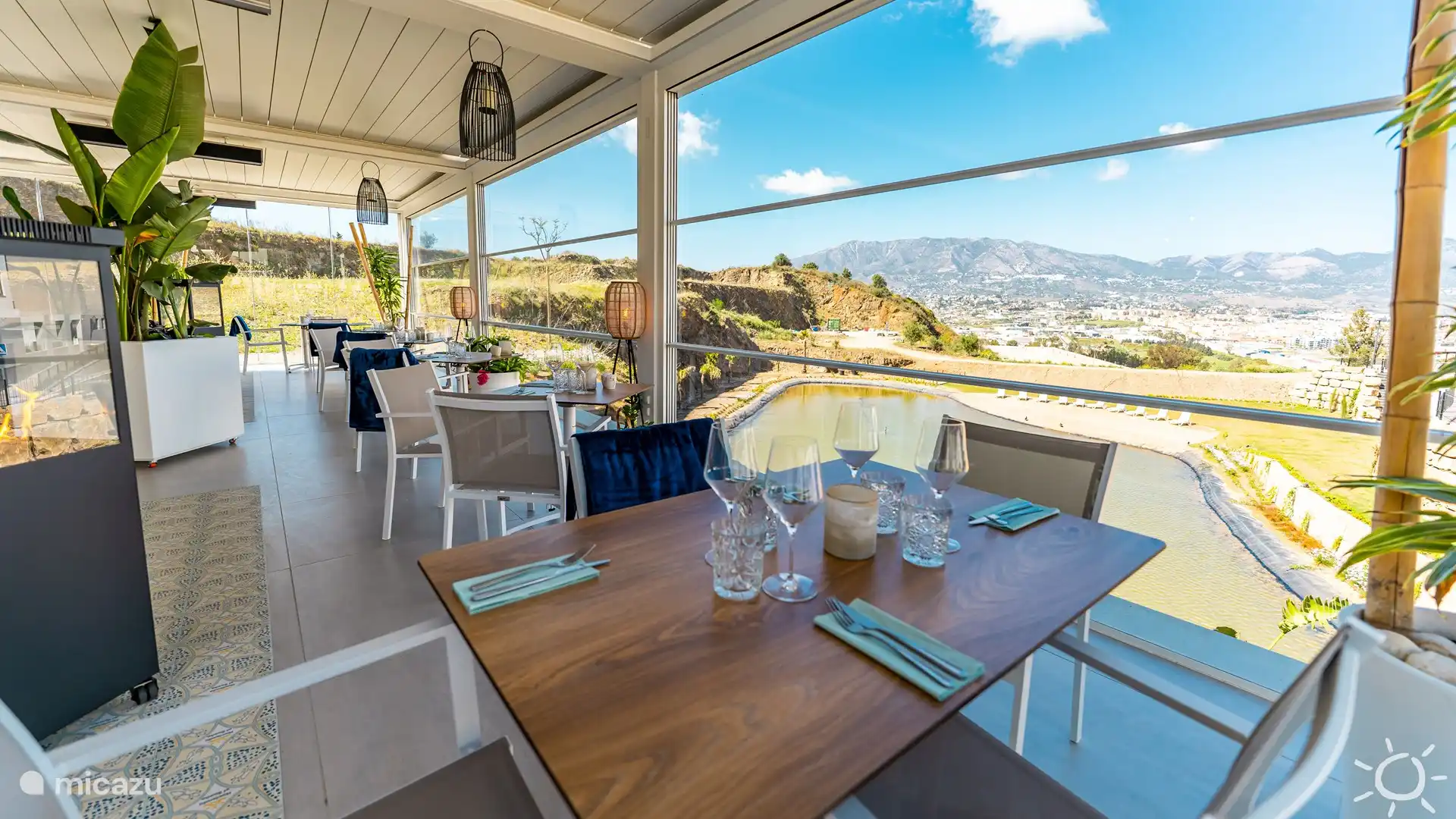 Blick vom Restaurant