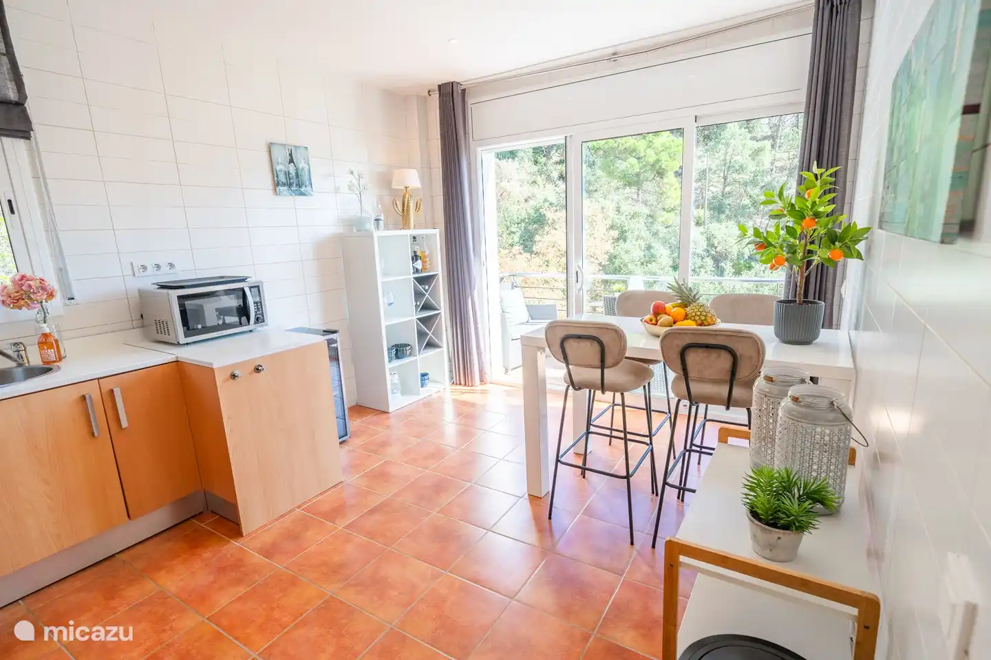 Und auf dem großzügigen Balkon