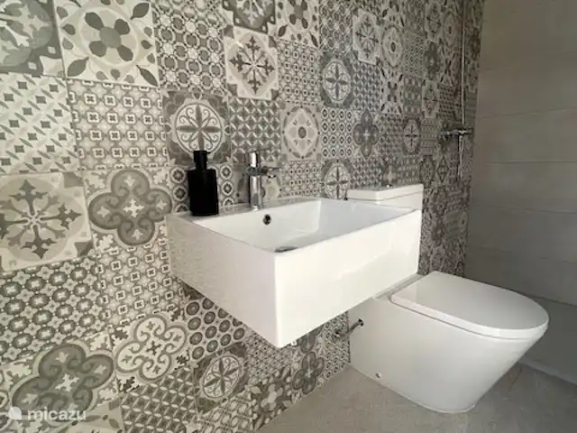 Maison de l'Arroyo | Espagne, Costa Blanca, Hondón de las Nieves - villa Douches et toilettes sur la terrasse