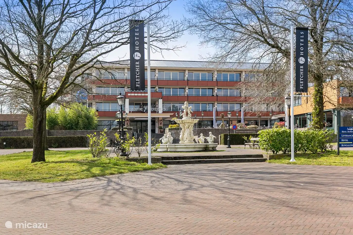 Der Bungalowpark liegt neben dem Fletcher Hotel