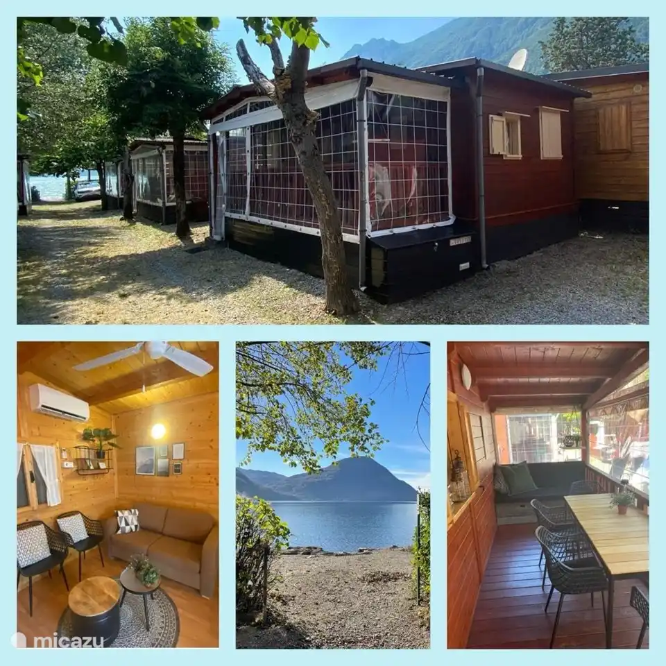 Prachtig chalet, direct aan het meer van Lugano!