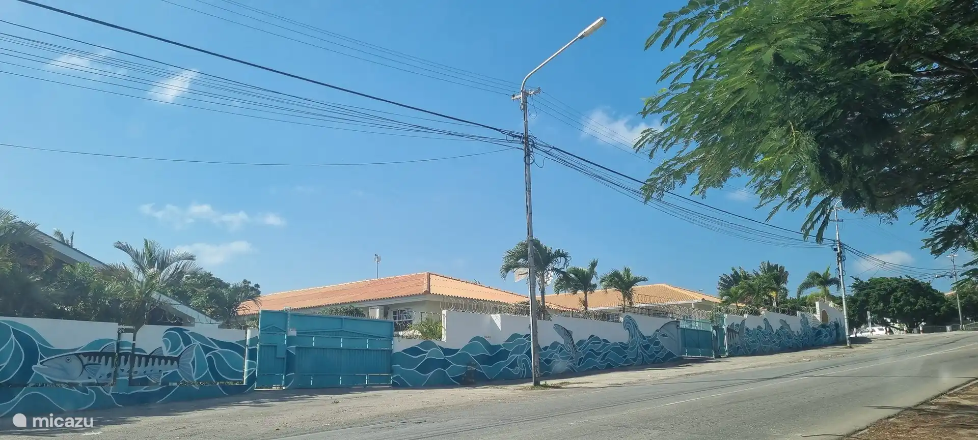 The exterior of the resort