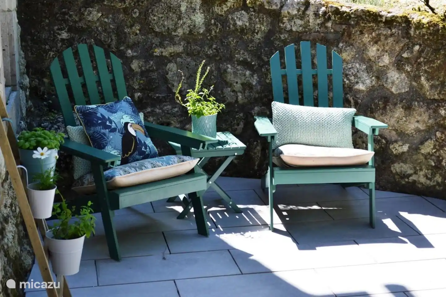 Gîte 1 : coin salon à la maison