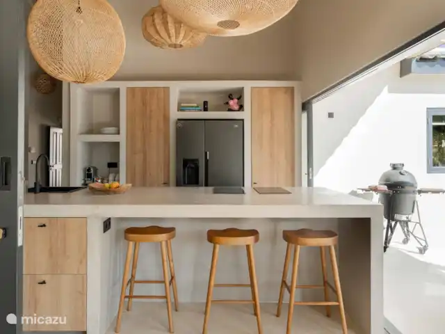 Location de Vacances Curaçao, Banda Ariba (est), Jan Thiel, maison de vacances - Casa Cosi Curaçao - Plage Jan Thiel La cuisine complète