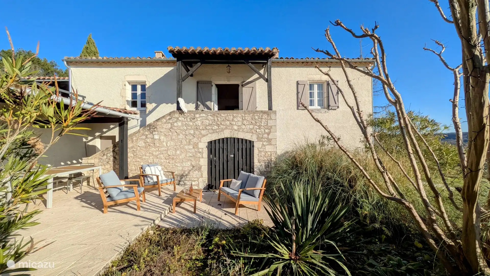 De gite met prive terras