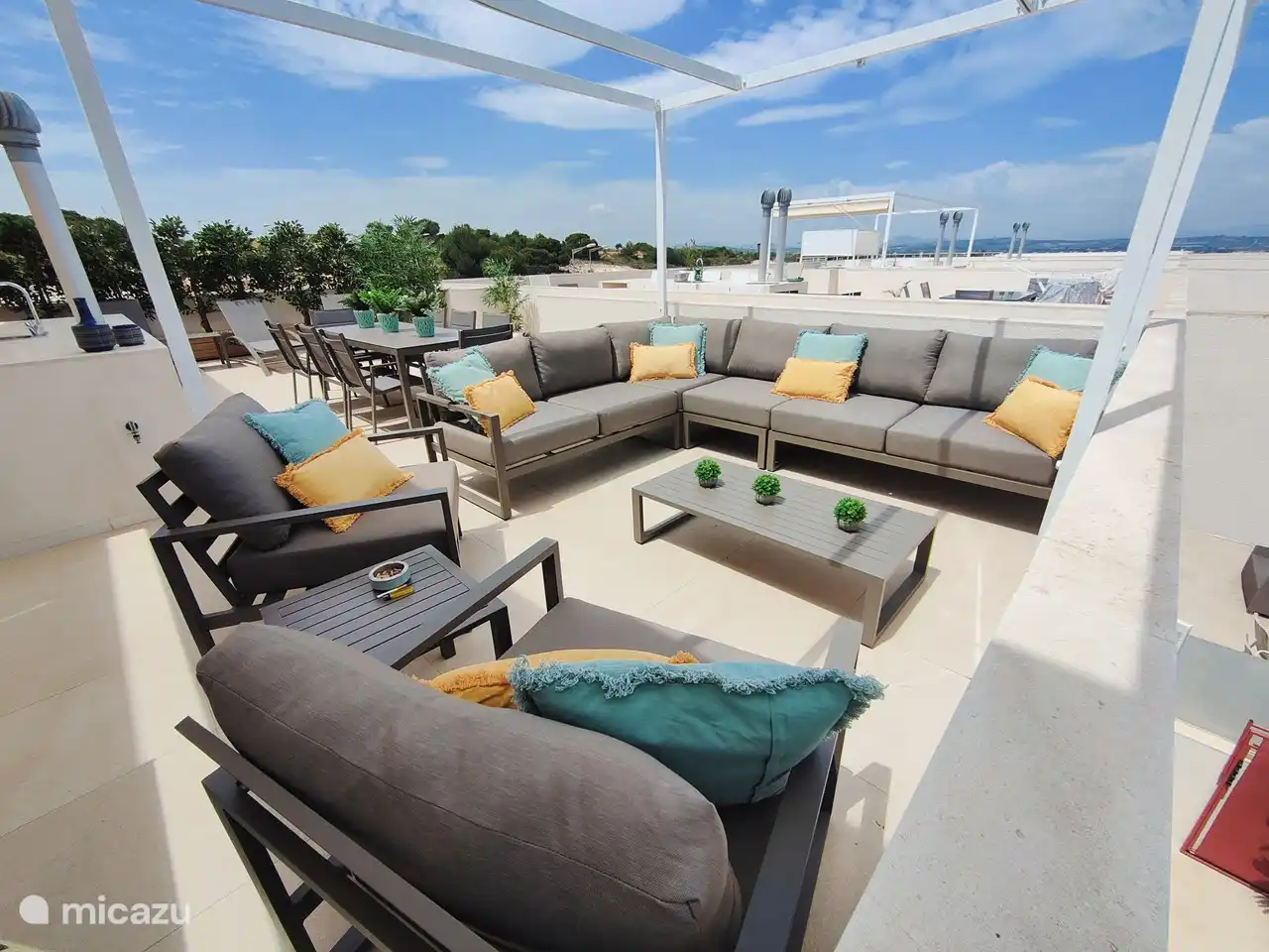 Lounge auf der Dachterrasse