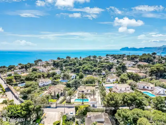 Casa de Isabella  | Espagne, Costa Blanca, Jávea - maison de vacances L’emplacement de notre maison, dans un bel espace vert et la mer à distance de marche