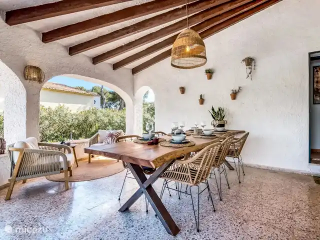 Casa de Isabella  | Espagne, Costa Blanca, Jávea - maison de vacances Le salon extérieur est un endroit merveilleux pour une tasse de café le matin, au soleil ou des heures de dîner le soir