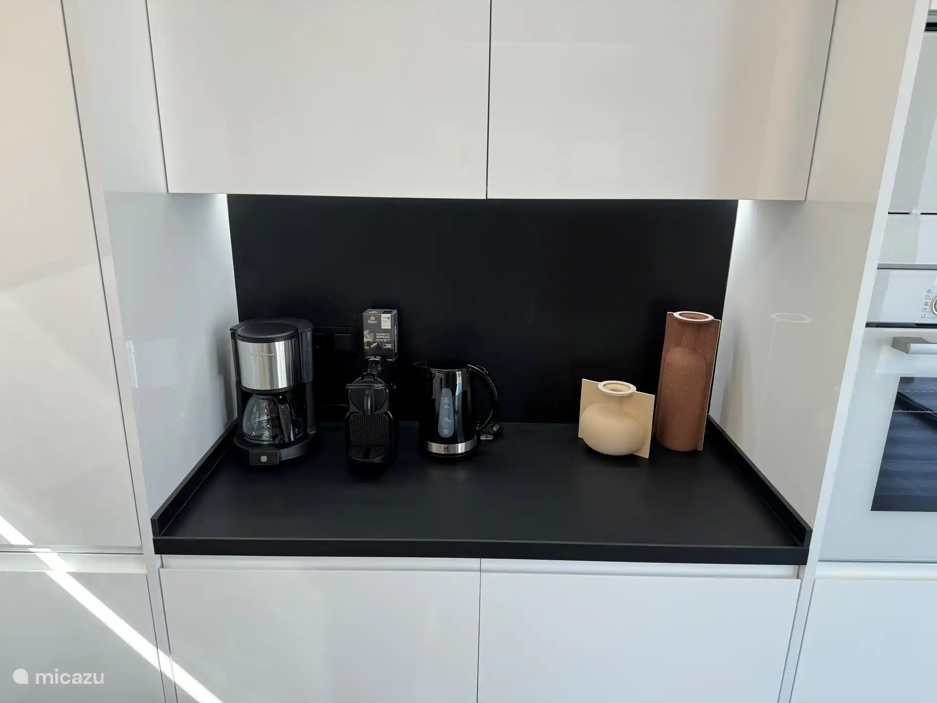 rincón del café de la cocina