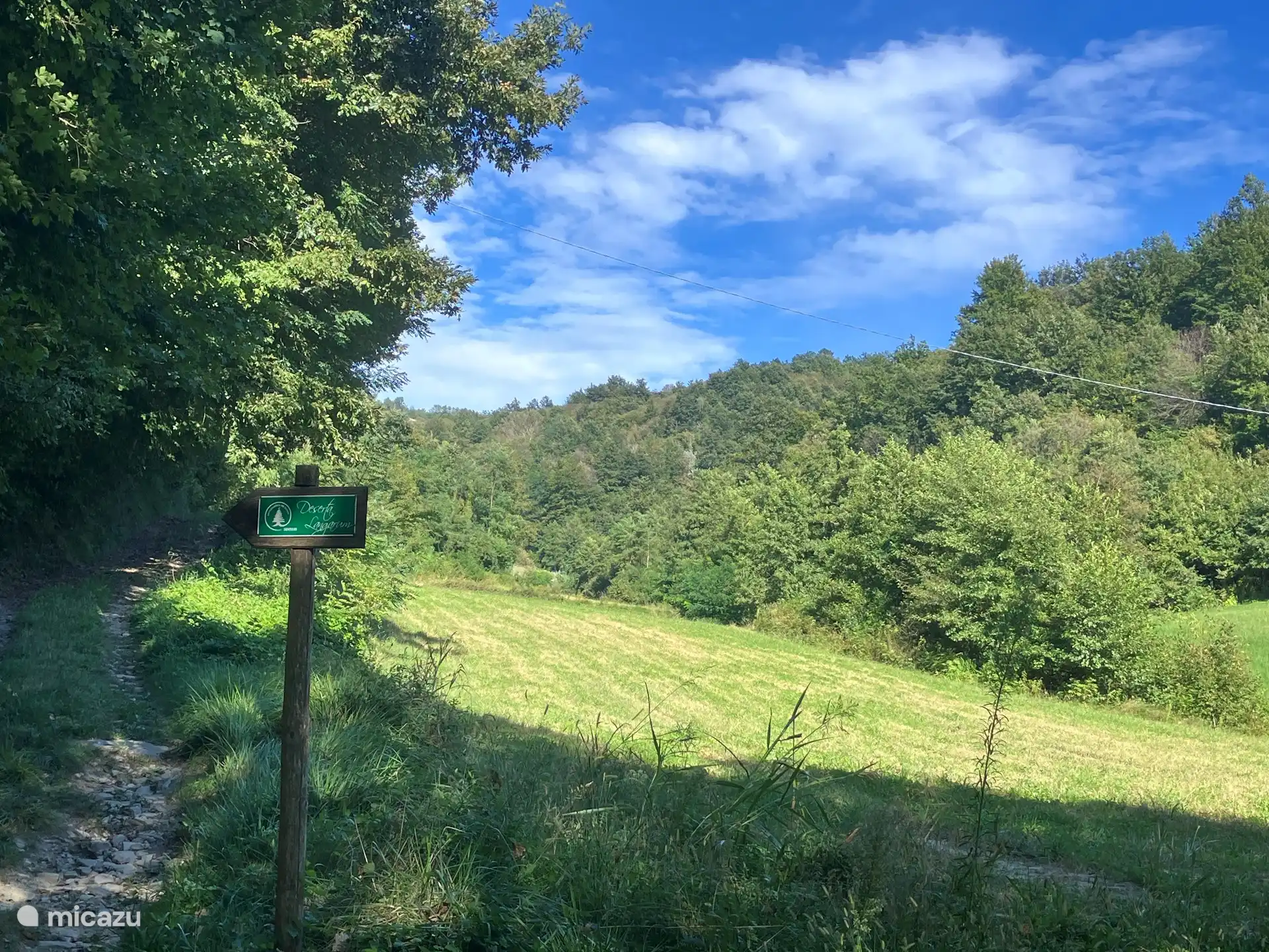 Wanderweg, der auch entlang von Casavabene verläuft