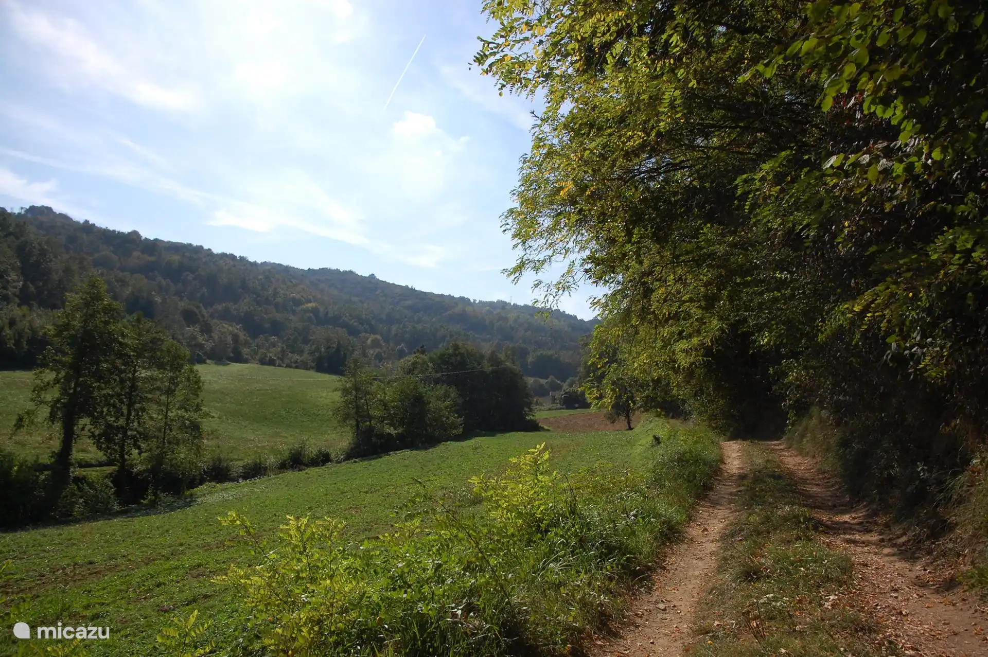 Wanderweg, der entlang von Casavabene verläuft