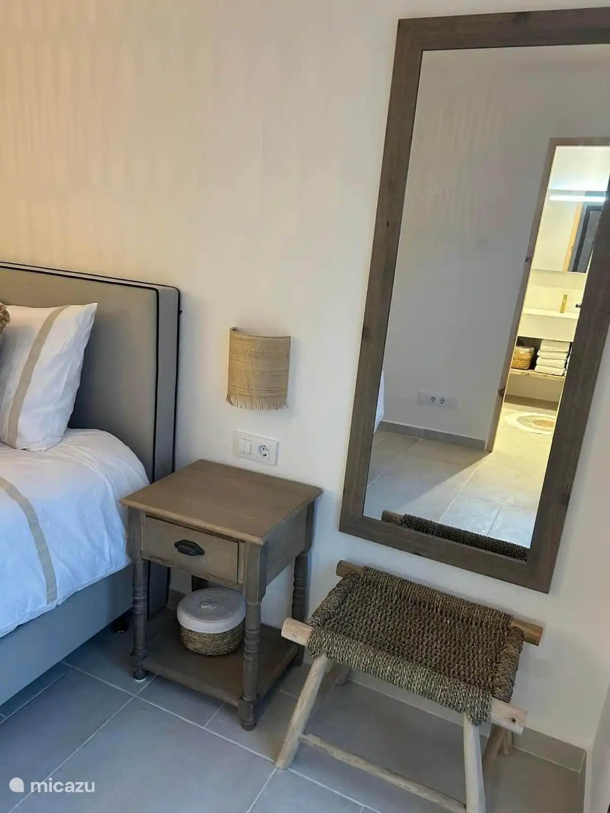 Detalles del dormitorio de Villa Laurel