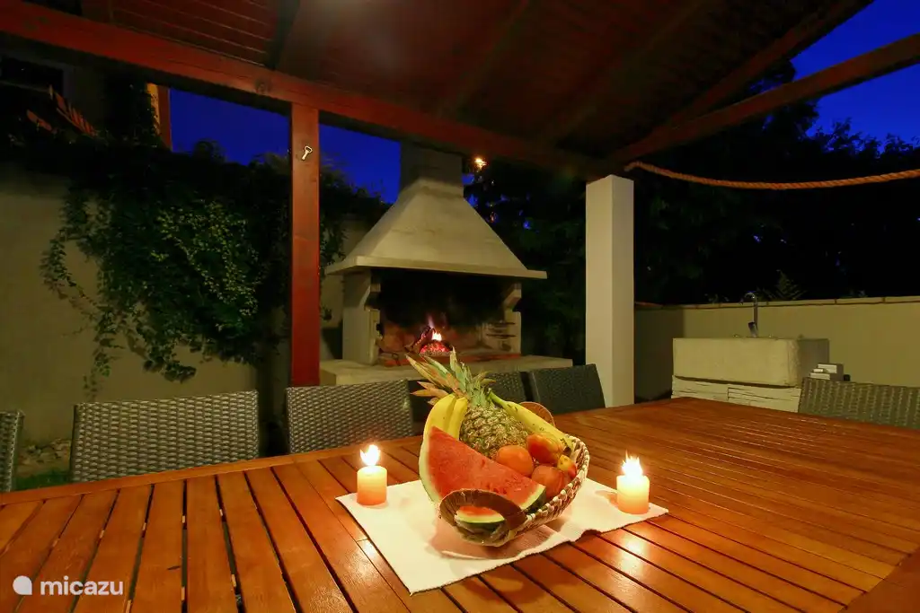 barbacoa en la terraza